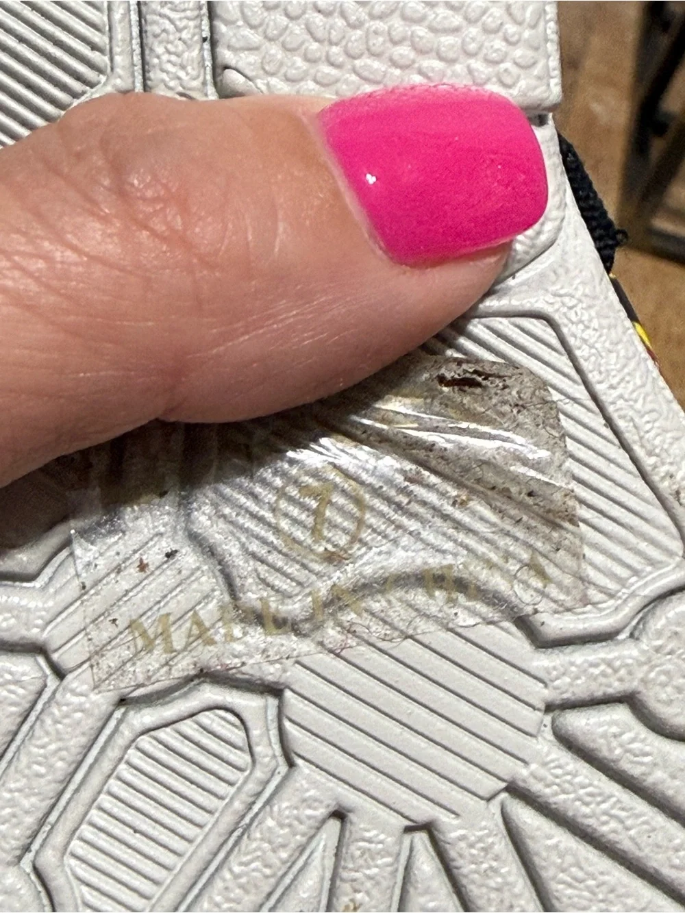Buc-ee's brand toddler flip-flops
